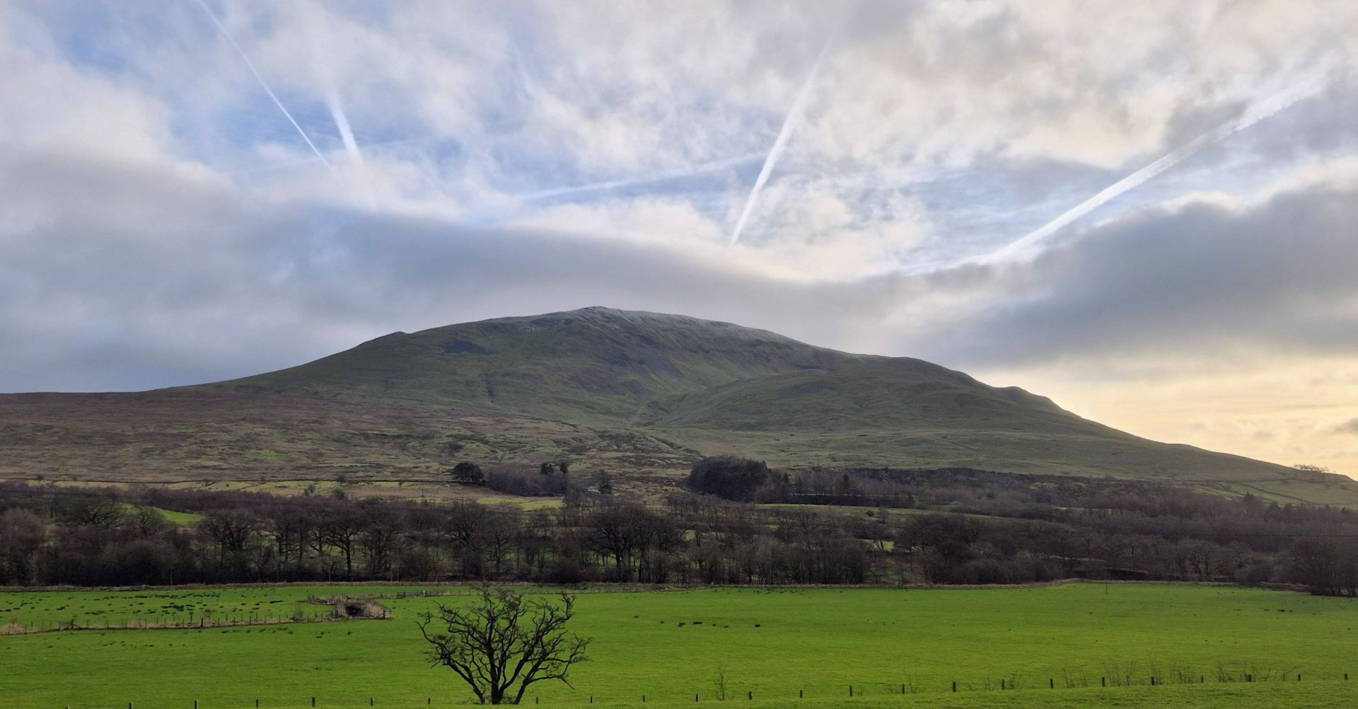 Clough Head & White Pike from Threlkeld cricket club